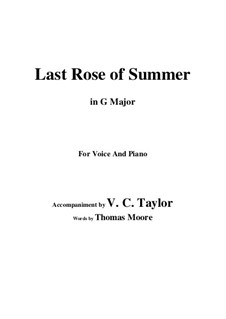 The Last Rose of Summer: G maior by folklore