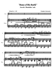 Dance of hte Beetle from the 'Thumbeline' suite: para flauta e piano by Vladimir Solonskiy