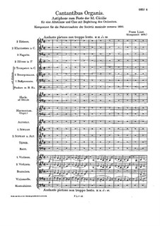 Cantantibus organis, S.7: Cantantibus organis by Franz Liszt