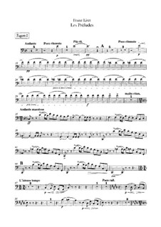 Symphonic Poem No.3 'Les préludes' for Orchestra, S.97: fagotes partes I-II by Franz Liszt