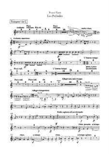 Symphonic Poem No.3 'Les préludes' for Orchestra, S.97: trompeta partes I-II by Franz Liszt