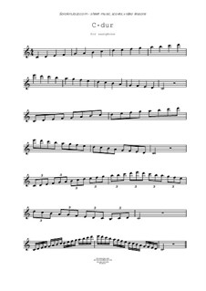 C-major and A-minor scales for saxophone: C-major and A-minor scales for saxophone by SorokinJazz