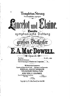 Lancelot and Elaine, Op.25: Lancelot and Elaine by Edward MacDowell