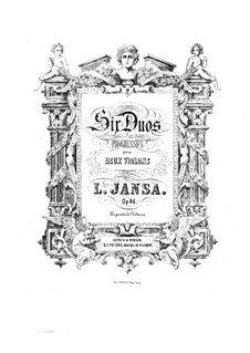 Six Duos for Two Violins, Op.46: violino parte II by Leopold Jansa