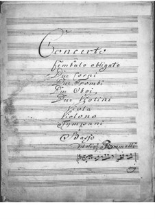 Harpsichord Concerto in D Major: parte cravo by Niccolò Jommelli