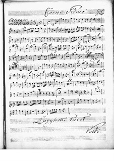 Harpsichord Concerto in D Major: trompa parte I by Niccolò Jommelli