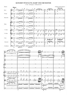 Concerto for Flute, Harp and Orchestra in C Major, K.299: Movement 1 by Wolfgang Amadeus Mozart