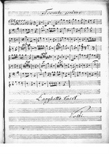 Harpsichord Concerto in D Major: trompeta parte I by Niccolò Jommelli