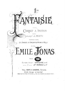 Fantaisia No.1 for Cornet and Piano: partitura by Emile Jonas