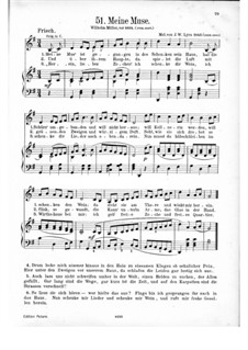 Meine Muse: Für Stimme und Klavier by Justus Wilhelm Lyra