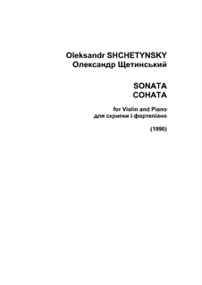 Sonata for Violin and Piano: Serenata para violino e piano by Oleksandr (Alexander) Shchetynsky (Shchetinsky)