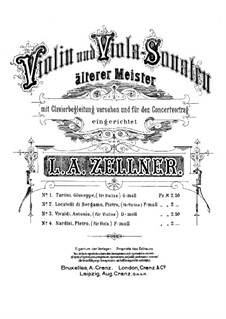 Sonata for Viola and Basso Continuo in F Minor: Arranjo para viola e piano by Pietro Nardini