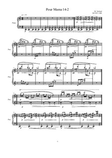 Pour Mama: No.14-2 studies for piano, MVWV 1380 by Maurice Verheul