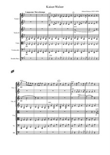 Emperor Waltz, Op.437: For strings orchestra by Johann Strauss (Sohn)