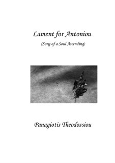 Lament for Antoniou for alto flute solo, Op.83: Lament for Antoniou for alto flute solo by Panagiotis Theodossiou