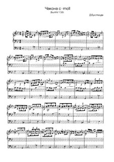 Chaconne in C Minor, BuxWV 159: para orgãos by Dietrich Buxtehude