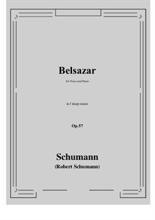 Belsazar, Op.57: F sharp minor by Robert Schumann