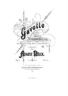 Gavotte, Op.7: Parte de solo by August Nölck