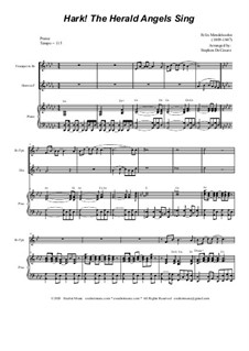 Version by S. DeCesare: Duet for Bb-Trumpet and French Horn by Felix Mendelssohn-Bartholdy