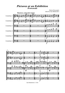 Complete Cycle: For double bass sextet by Modest Mussorgsky