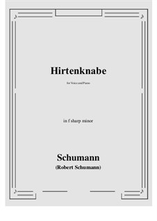 Hirtenknabe: F sharp minor by Robert Schumann