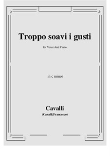 Troppo soavi i quisti: C minor by Pietro Francesco Cavalli