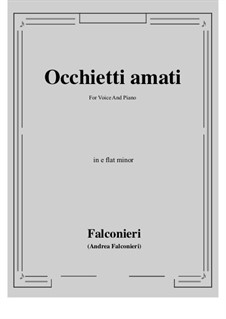 Occhietti amati: E flat minor by Andrea Falconieri