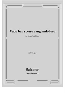 Vado ben spesso cangiando loco: C maior by Salvator Rosa