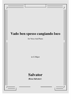 Vado ben spesso cangiando loco: G maior by Salvator Rosa