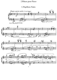 Two Pieces for Piano: para um único musico (Editado por H. Bulow) by Jules Massenet