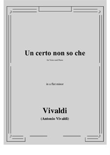 Un certo non so che: A flat minor by Antonio Vivaldi