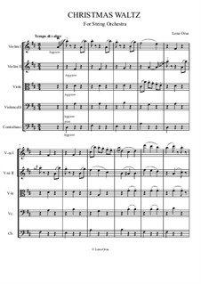 Christmas Waltz: For String Orchestra – Score by Lena Orsa
