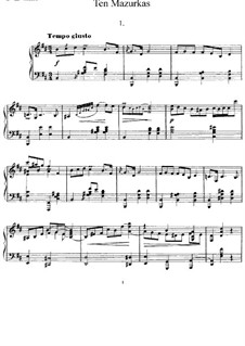 Ten Mazurkas, Op.3: set completo by Alexander Scriabin