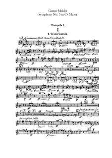 Symphony No.5 in C Sharp Minor: parte trompetas by Gustav Mahler
