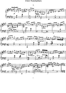 Two Nocturnes, Op.5: Para Piano by Alexander Scriabin