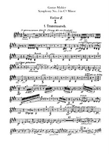Symphony No.5 in C Sharp Minor: violino parte II by Gustav Mahler