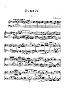 Sonata for Piano No.2 in B Flat Minor, Op.102: para um único musico (Editado por H. Bulow) by Mily Balakirev