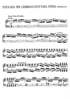Toccata for Harpsichord: para um único musico (Editado por H. Bulow) by Alessandro Scarlatti