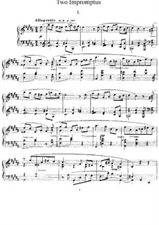 Two Impromptus, Op.14: Para Piano by Alexander Scriabin