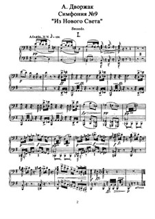 Complete Symphony: versão para piano de quatro mãos by Antonín Dvořák