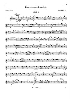 Sinfonia Concertante for Orchestra in E Flat Major, K.297b: Oboe parte I by Wolfgang Amadeus Mozart