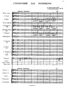 Симфония No.13: Симфония No.13 by Nikolai Myaskovsky