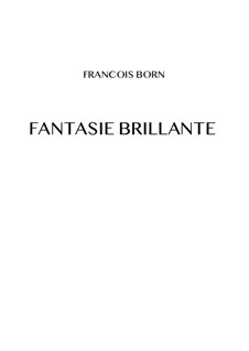 Fantasia Brilliant on Themes from 'Carmen' by Bizet for Flute and Piano: Version for alto saxophone and strings by François Borne