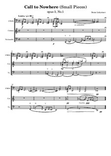 Call to nowhere (Small Pieces), Op.3A: Call to nowhere (Small Pieces) by Denis Lobyntsev