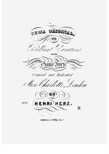 Tema Original with Brillant Variations, Op.55: Tema Original with Brillant Variations by Henri Herz