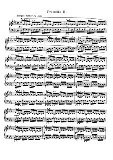 Prelude and Fugue No.2 in C Minor, BWV 847: Para Piano by Johann Sebastian Bach