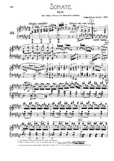 Sonata for Piano No.24, Op.78: para um único musico (Editado por H. Bulow) by Ludwig van Beethoven