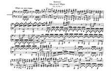Three Marches , Op.45: versão para piano de quatro mãos by Ludwig van Beethoven