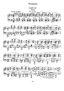 Seven Fantasias, Op.116: set completo by Johannes Brahms
