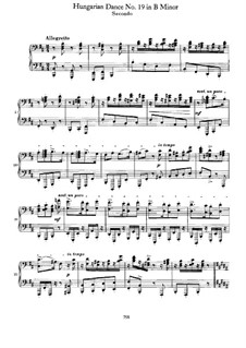 Dance No.19 in B Minor: primeira parte, segunda parte by Johannes Brahms
